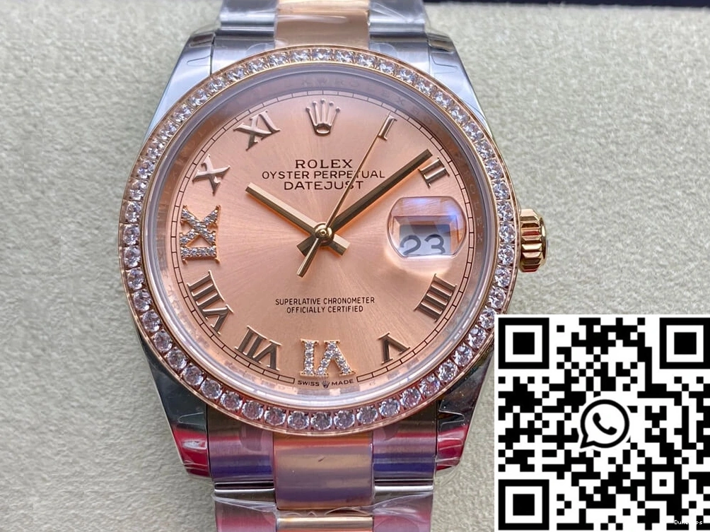 M126281RBR-0016 EW Factory Datejust Gold Rose Rolex 0926